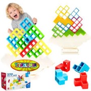GRA EDUKACYJNA UKŁADANKA TETRA TOWER 3D DLA DZIECI - 48 KLOCKÓW
