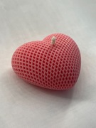 Naturalna Czerwona Świeczka Sojowa Serce