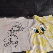 Zestaw 2 koszulek/ bluzek/ tshirtow króliczka Lola 122-128