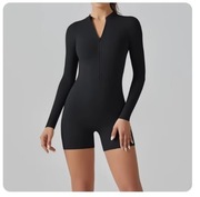 jednoczęściowy kombinezon odkryte plecy z przodu na zamek błyskawiczny 