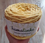 KamaLINKA nr 227 żółty sznurek bawełniany 5mm bez rdzenia 100m