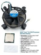 Zestaw Intel Core i3-2120 3.30GHz + Chłodzenie + Pasta GRATIS
