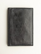 Portfel skórzany czarny 15,2cm x 10,2cm