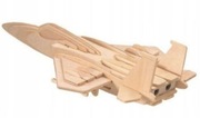 Drewniany model samolotu do sklejania lub składania. Puzzle przestrzenne 3D