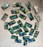 Ręcznie wykonane Domino z żywicy epoksydowej.