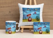 Mis Coralgol PRL retro prezent dobranocka polskie bajki zestaw poduszka kub