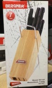 Bergner 4057 zestaw noży nowe likwidacja sklepu