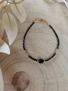 Bransoletka kamienie naturalne Spinel Onyks Hematyt Kocie oko