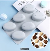 Forma silikonowa w kształcie ziarna kawy ( do deserów i do świeczek )