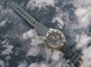 Zegarek LEXOR koperta 35mm prosty męski używany ładny silikonowy pasek