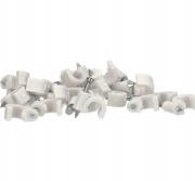 Uchwyt kablowy FLOP fi6 biały paczka 25szt Pawbol