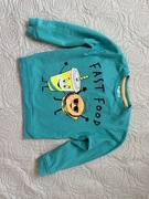 Bluza Boys 116cm fast food chłopięca zielona Burger shake Pepco