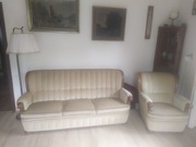 Sprzedam sofę i fotel na kółkach w starym stylu zadbane