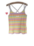 Top / tank top Vans S 36 tęczowy pastelowy bawełniany