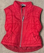 Ciepły czerwony bezrękawnik/kamizelka dla dziecka