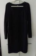 H&M Mama bawełniana sukienka ciążowa czarna długi rękaw L jak nowa