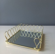 ZŁOTY SERWETNIK Z LUSTREM GLAMOUR