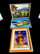 Obrazy, bajki dla dzieci w oprawach za szybą.3 szt.OKAZJA.