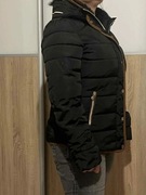 Zimowa damska czarna kurtka XXL