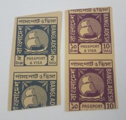 Indie - Bangladesz - 2 Taka 1972 - (Druk z Dwóch Stron) + 10 Taka