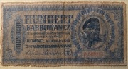 Ukraina 100 karbowańców 1942
