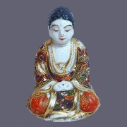 Figura Budda Satsuma Japonia  Meiji 1868-1912