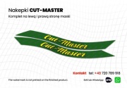 Naklejki kosiarki Cut Master jak Castelgarden - zielona maska