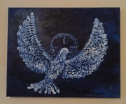 Obraz olejny 30x24 cm Duch Święty, gołąb, ptak, religijne, Bóg