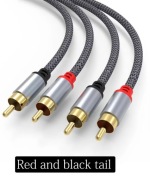 Kabel stereo 2RCA 2xRCA - chinch do gramofonu 1,2 lub 1.5 metra