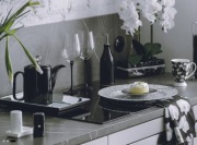 PIEPRZNICZKA SOLNICZKA KOMPLET CZARNE KRYSZTAŁEK HOME&YOU