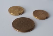 Destrukt 2x1 gr i 5 groszy 2009 menniczy przesunięty stempel