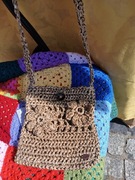 Torebka z rafii listonoszka 