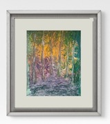 Oryginalny autorski obraz akrylowy "Somewhere somehow" z cert. i sygn.