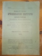Biuletyny Spółdzielczego Instytutu Naukowego 1930