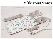Wkładka do wózka Minky Motylek Pasy Pałąk wkład