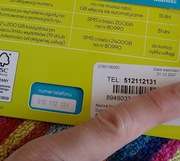 Złoty numer Starter nju Mobile 512 112 131 łatwy prosty GSM na kartę 