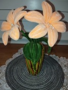 Ręcznie robione kwiaty wazonie 