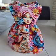 Sukienka dla lalki 36-42cm miniland baby born bobas handmade