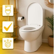 deska sedesowa WC wolnoopadająca uniwersalna regulowana biała