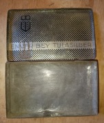Zabytkowe, metalowe pudełko po papierosach Enver Bey Tulasilber.