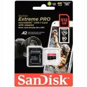KARTA PAMIĘCI SANDISK EXTREME PRO MICROSDXC 512GB 170 Mb/s