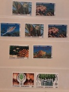 Grecja 1988   Mi  1680-4 typ C  cięty  ryby  seria  czyste idealna