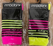 Skarpetki Rowerowe FLUO w Paski 2 pary MADANI rozmiar 36 - 46 NOWE