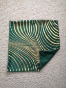 poszewka dekoracyjna butelkowa zieleń złoto 45x45 cm