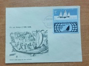 Koperta Krynica Morska 1szy dzień obiegu VI Mistrzostwa w Żeglarstwie Lodow