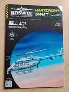 Model kartonowy śmigłowiec polskiej policji Bell 407