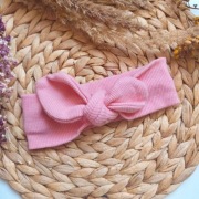 Opaska prazkowana wiazana rozowa 80 86 ZaPa