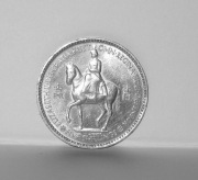 Wielka Brytania 5 szylingów, 1953 r. Koronacja Elżbiety II