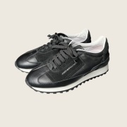 Czarne skórzane buty sneakers John Galliano 40