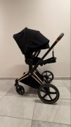 Spacerówka Cybex Priam Rose Gold Deep Black adaptery folia przeciwdeszczowa